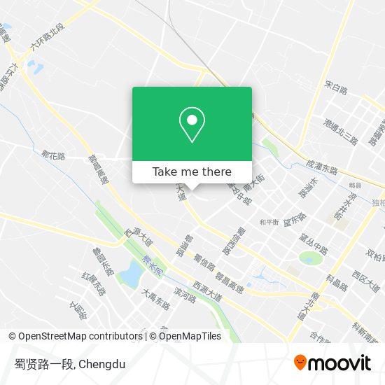 蜀贤路一段 map