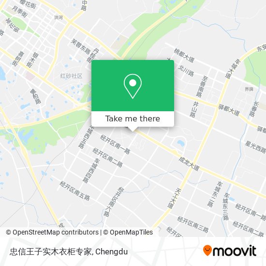 忠信王子实木衣柜专家 map