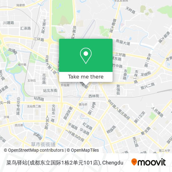 菜鸟驿站(成都东立国际1栋2单元101店) map