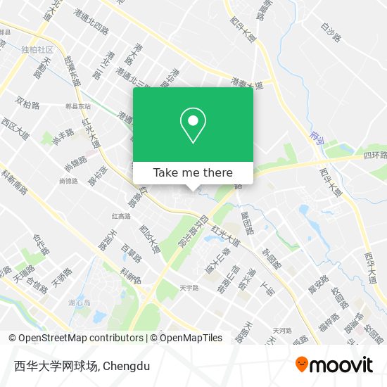 西华大学网球场 map