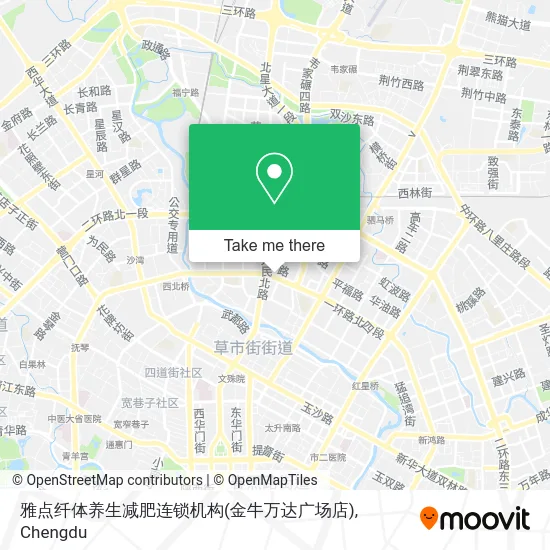 雅点纤体养生减肥连锁机构(金牛万达广场店) map