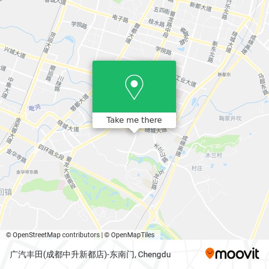 广汽丰田(成都中升新都店)-东南门 map