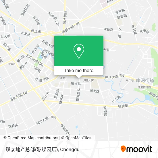 联众地产总部(彩蝶园店) map