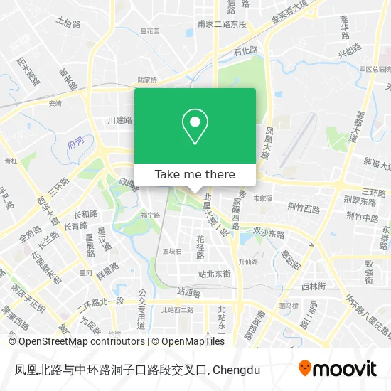 凤凰北路与中环路洞子口路段交叉口 map