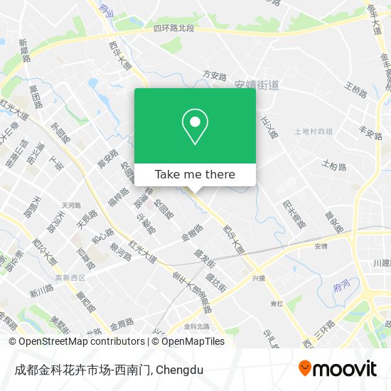 成都金科花卉市场-西南门 map