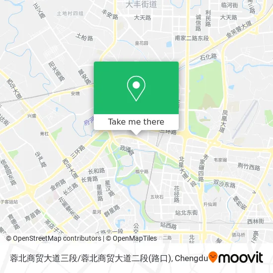 蓉北商贸大道三段/蓉北商贸大道二段(路口) map
