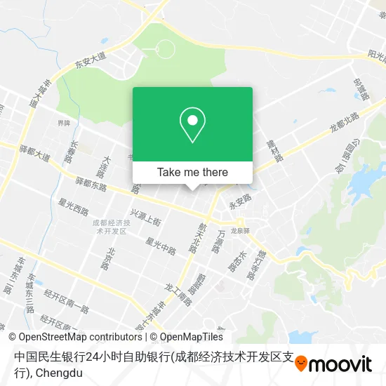 中国民生银行24小时自助银行(成都经济技术开发区支行) map