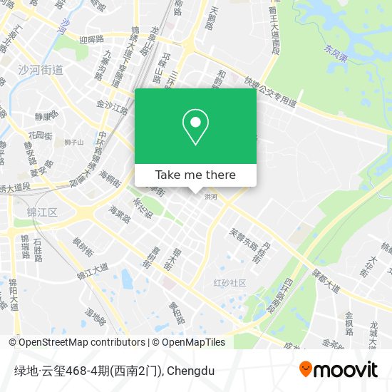 绿地·云玺468-4期(西南2门) map