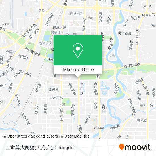 金世尊大闸蟹(天府店) map