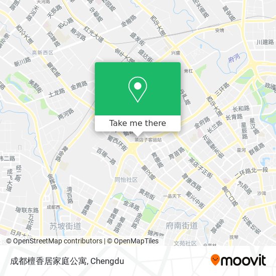 成都檀香居家庭公寓 map