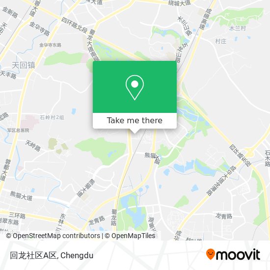 回龙社区A区 map
