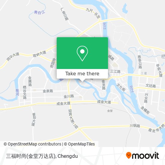 三福时尚(金堂万达店) map