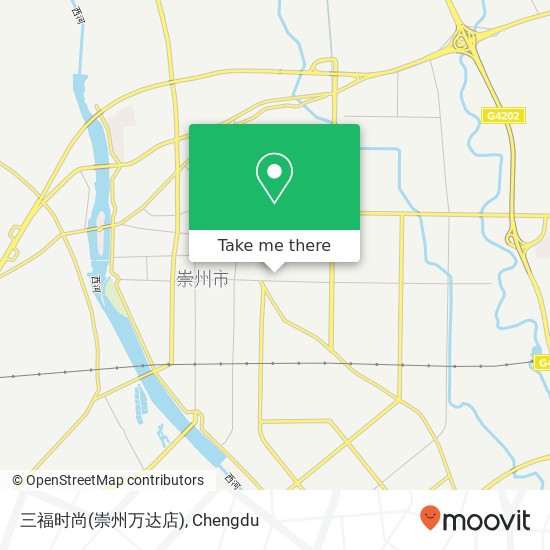 三福时尚(崇州万达店) map