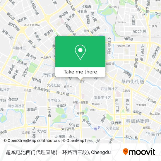 超威电池西门代理直销(一环路西三段) map