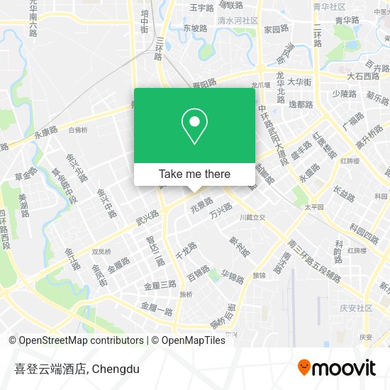 喜登云端酒店 map