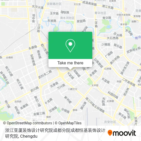 浙江亚厦装饰设计研究院成都分院成都恒基装饰设计研究院 map