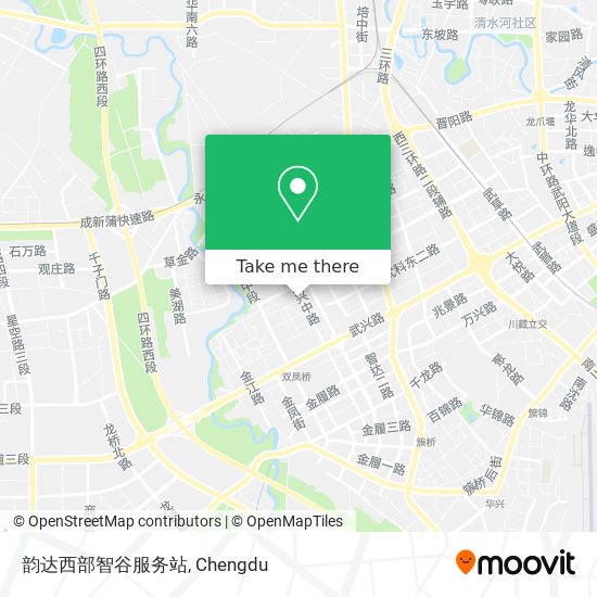 韵达西部智谷服务站 map