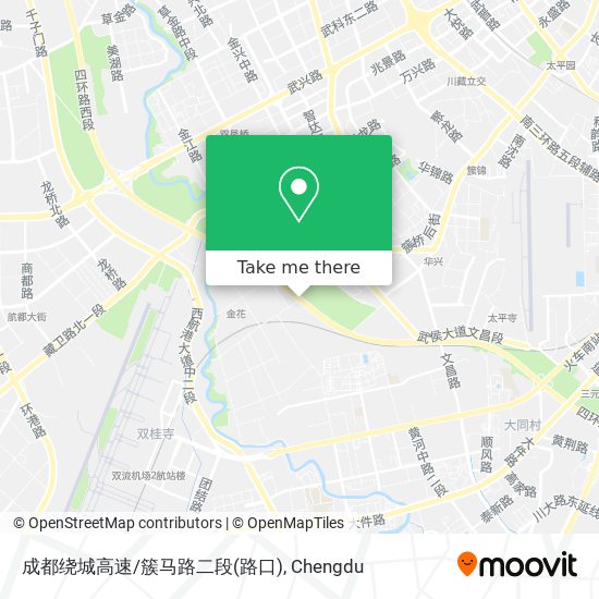 成都绕城高速/簇马路二段(路口) map