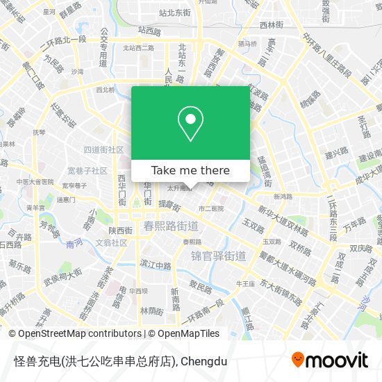 怪兽充电(洪七公吃串串总府店) map