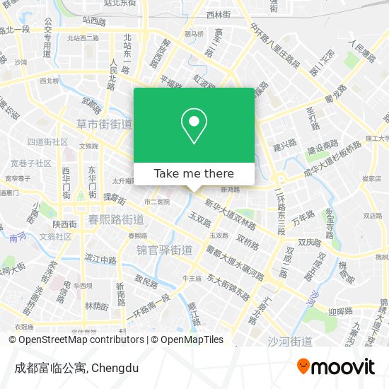 成都富临公寓 map