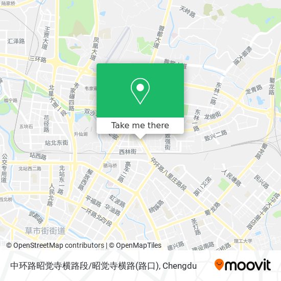 中环路昭觉寺横路段/昭觉寺横路(路口) map