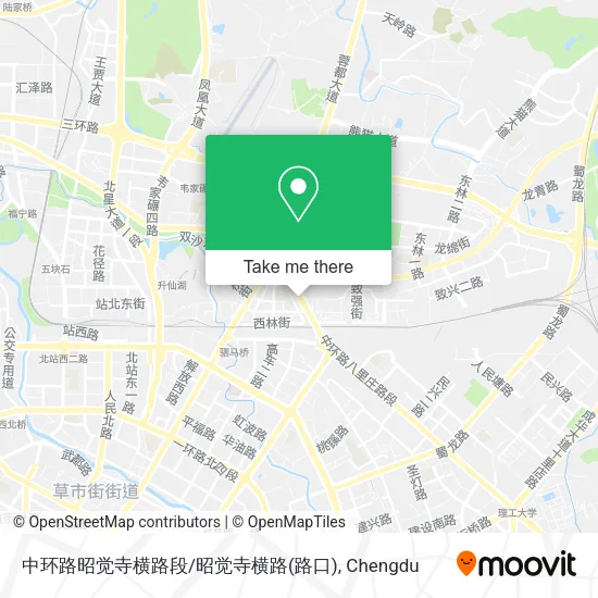 中环路昭觉寺横路段/昭觉寺横路(路口) map