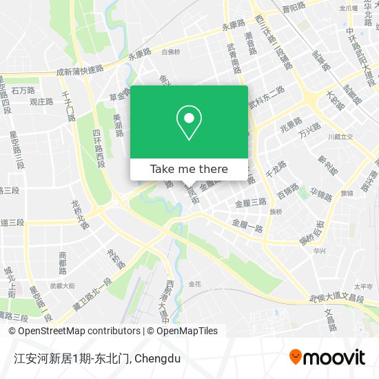 江安河新居1期-东北门 map