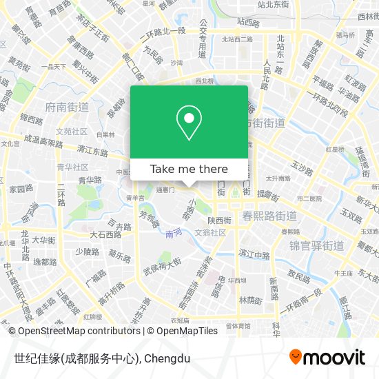 世纪佳缘(成都服务中心) map