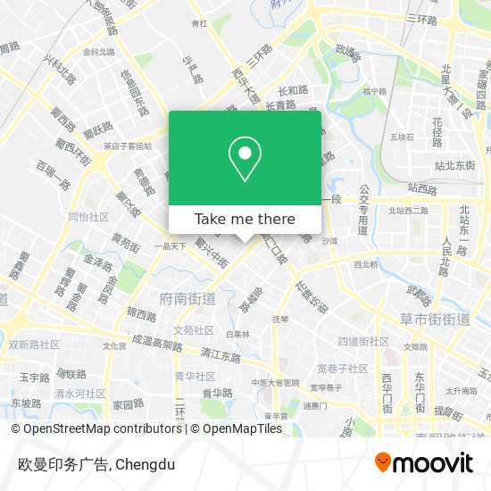 欧曼印务广告 map