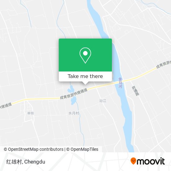 红雄村 map