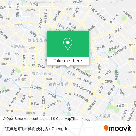 红旗超市(天祥街便利店) map