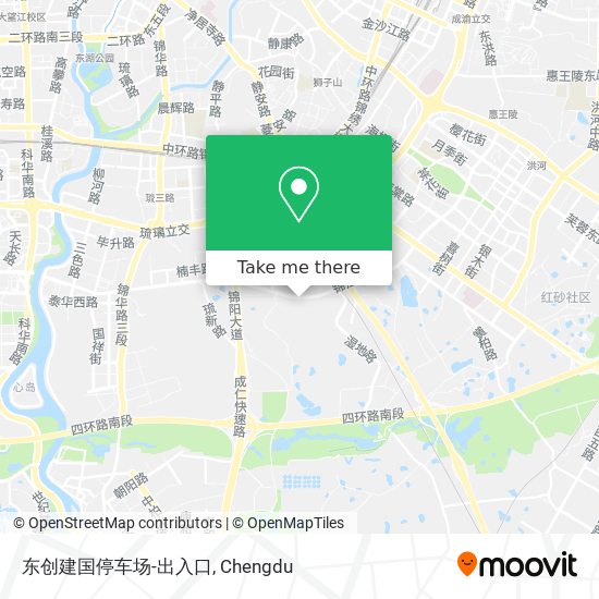 东创建国停车场-出入口 map