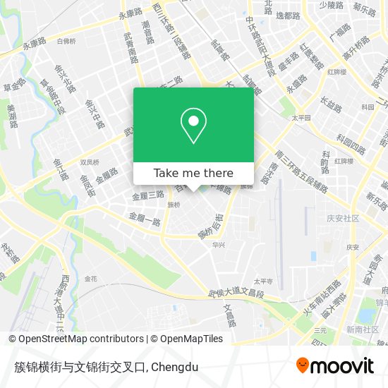 簇锦横街与文锦街交叉口 map