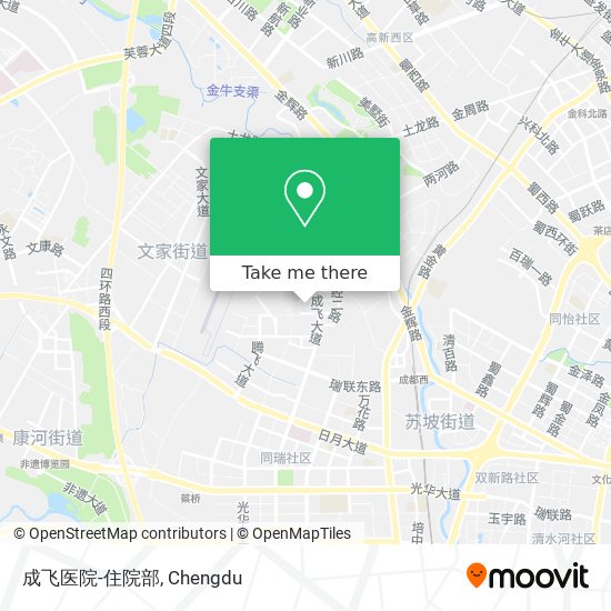 成飞医院-住院部 map