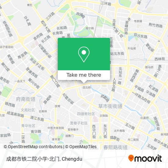 成都市铁二院小学-北门 map