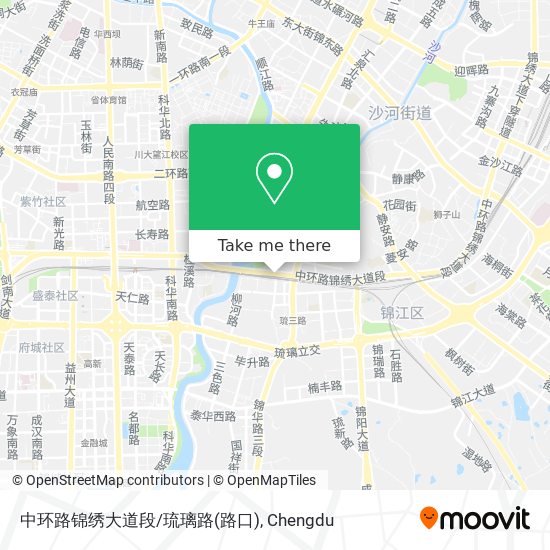 中环路锦绣大道段/琉璃路(路口) map