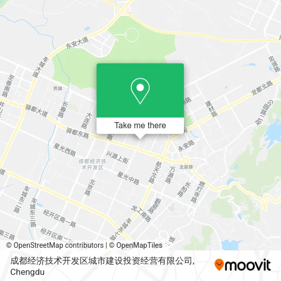 成都经济技术开发区城市建设投资经营有限公司 map