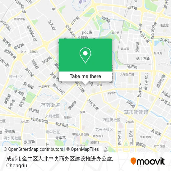 成都市金牛区人北中央商务区建设推进办公室 map
