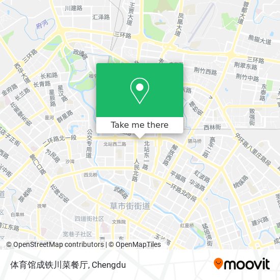 体育馆成铁川菜餐厅 map