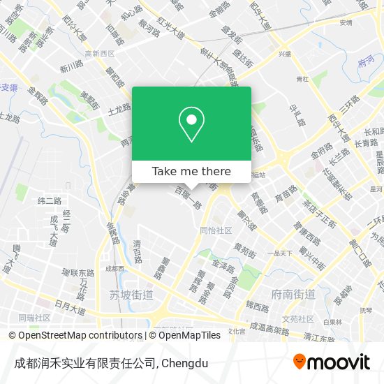 成都润禾实业有限责任公司 map