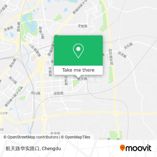 航天路华实路口 map