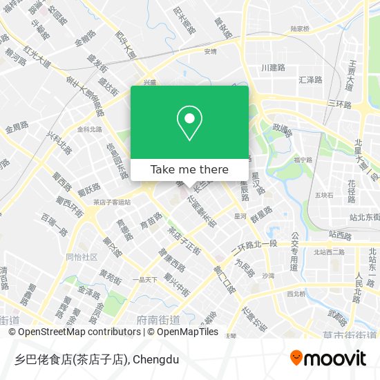 乡巴佬食店(茶店子店) map