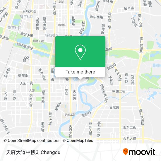 天府大道中段3 map