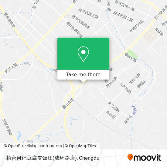 柏合何记豆腐皮饭庄(成环路店) map