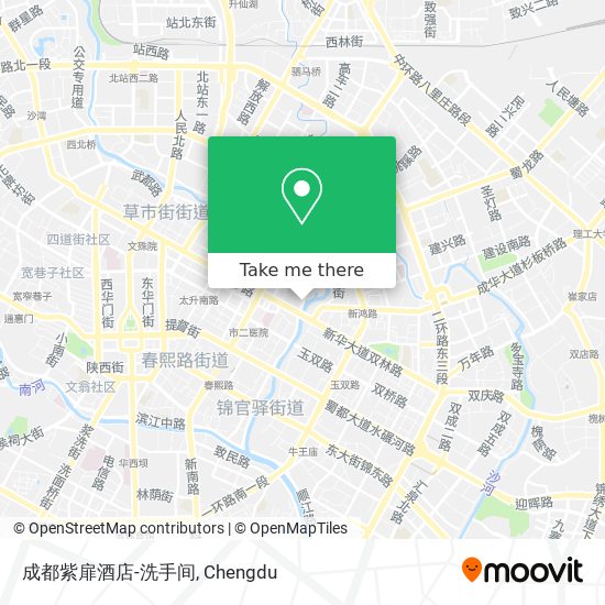 成都紫扉酒店-洗手间 map