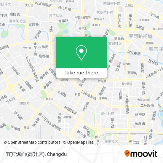 宜宾燃面(高升店) map
