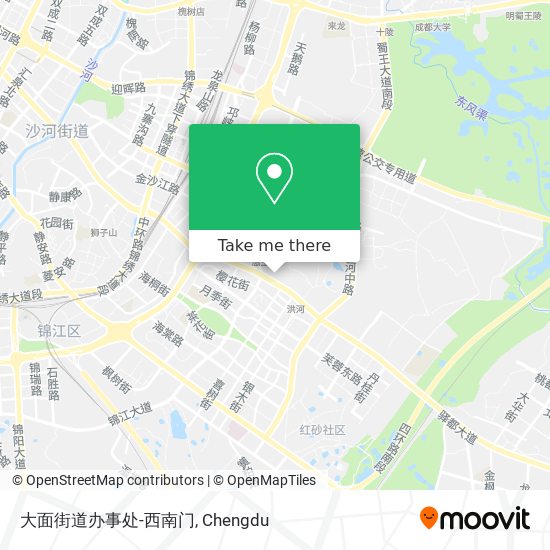 大面街道办事处-西南门 map