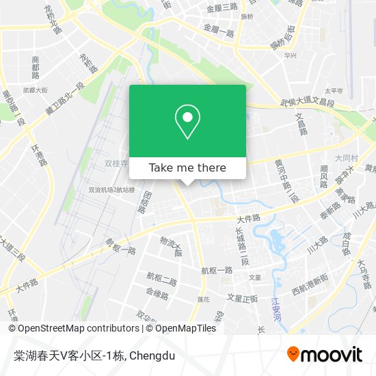 棠湖春天V客小区-1栋 map