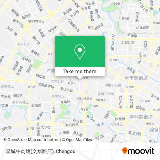皇城牛肉馆(文华路店) map
