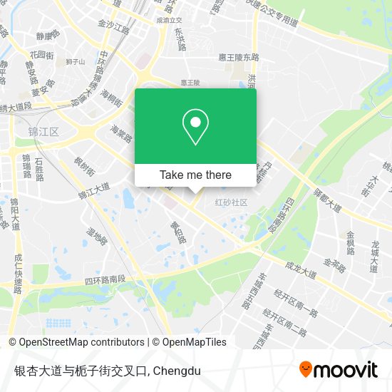 银杏大道与栀子街交叉口 map